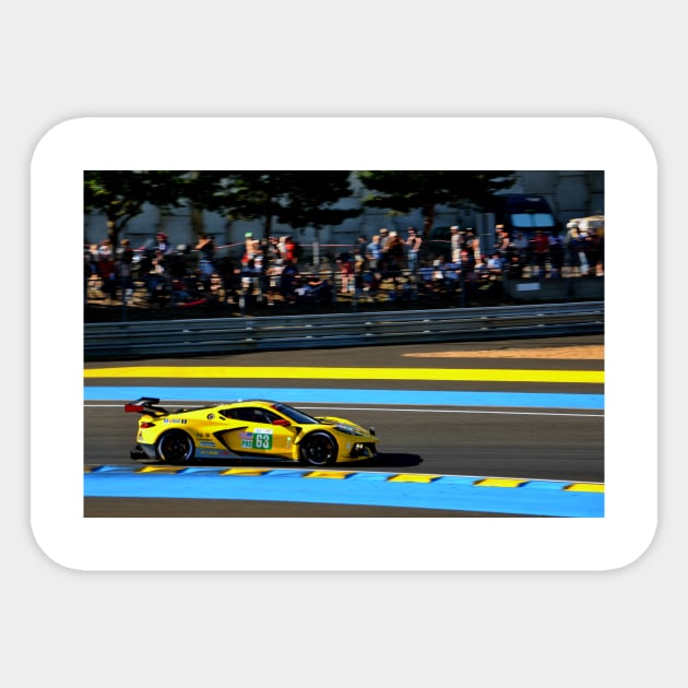 Chevrolet Corvette C8.R 24 Hours of Le Mans 2022 Sticker by Andy Evans Photos